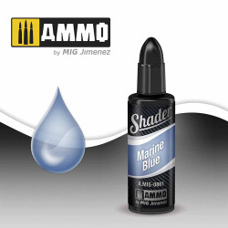 Ammo by MIG Marine Blue Shader Acrylic Based Paint For Airbrush 10ml A.MIG-861