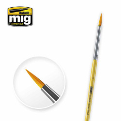 Ammo by MIG 4 Synthetic Round Brush Synthetic BRUSHES - ROUND 4 A.MIG-8615