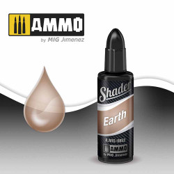 Ammo by MIG Earth Shader Acrylic Based Paint For Airbrush 10ml A.MIG-852
