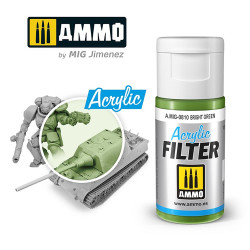 Ammo by MIG Acrylic Filter Bright Green High quality Acrylic Filter 15ml A.MIG-810