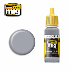 Ammo by MIG Grey Shine Acrylic waterbased colour 17ml A.MIG-911