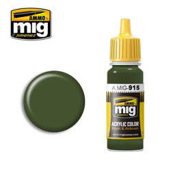 Ammo by MIG Dark Green (BS 241) Acrylic waterbased colour 17ml A.MIG-915