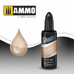Ammo by MIG Light Clay Shader Acrylic Based Paint For Airbrush 10ml A.MIG-869