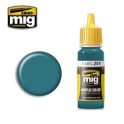 Ammo by MIG Russian Blue Amt-7 Acrylic waterbased colour 17ml A.MIG-251