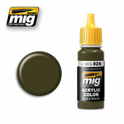 Ammo by MIG RLM 83 - Olive Drab Dark Acrylic waterbased colour 17ml A.MIG-925