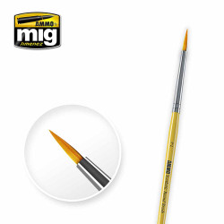 Ammo by MIG 2 Synthetic Round Brush Synthetic BRUSHES - ROUND 2 A.MIG-8614