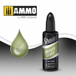 Ammo by MIG Military Green Shader Acrylic Based Paint For Airbrush 10ml A.MIG-865