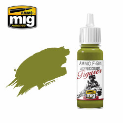 Ammo by MIG Yellow Green Fs-34259 Acrylic Paints for Miniatures 17ml A.MIG-F504