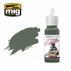 Ammo by MIG Field Grey Fs-34159 Acrylic Paints for Miniatures 17ml A.MIG-F512