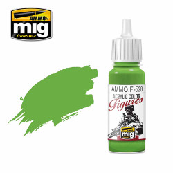 Ammo by MIG Pure Green Acrylic Paints for Miniatures 17ml A.MIG-F528
