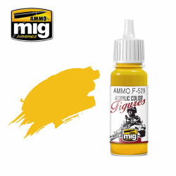 Ammo by MIG Pure Yellow Acrylic Paints for Miniatures 17ml A.MIG-F529