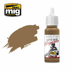 Ammo by MIG Light Brown Acrylic Paints for Miniatures 17ml A.MIG-F531