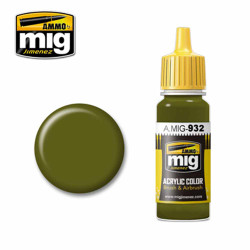 Ammo by MIG Russian Green Base Acrylic waterbased colour 17ml A.MIG-932