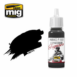 Ammo by MIG Outlining Black Acrylic Paints for Miniatures 17ml A.MIG-F502