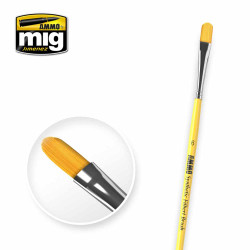 Ammo by MIG 6 Synthetic Filbert Brush Synthetic BRUSHES - FILBERT 6 A.MIG-8596