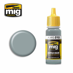 Ammo by MIG FS 26373 Silver Grey Acrylic waterbased colour 17ml A.MIG-212