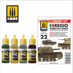 Ammo by MIG Regio Esercito Color Set Acrylic colours set 4s 17ml A.MIG-7180