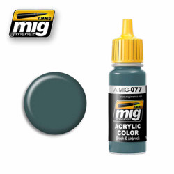 Ammo by MIG Dull Green Acrylic waterbased colour 17ml A.MIG-077