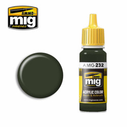 Ammo by MIG RLM 70 Schwartzgrün Acrylic waterbased colour 17ml A.MIG-232
