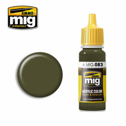 Ammo by MIG XB-518 Zashchitniy Zeleno Acrylic waterbased colour 17ml A.MIG-083