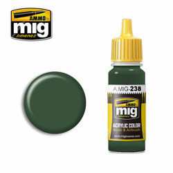 Ammo by MIG FS 34092 Medium Green Acrylic waterbased colour 17ml A.MIG-238