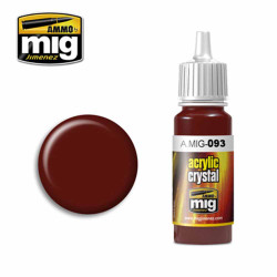 Ammo by MIG Crystal Red Acrylic waterbased colour 17ml A.MIG-093