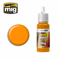 Ammo by MIG Crystal Orange Acrylic waterbased colour 17ml A.MIG-097