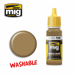 Ammo by MIG Washable Dust (RAL 8000) Acrylic waterbased colour 17ml A.MIG-105