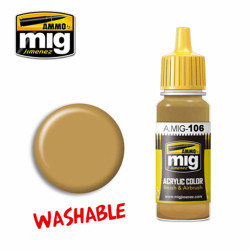 Ammo by MIG Washable Sand (RAL 8020) Acrylic waterbased colour 17ml A.MIG-106