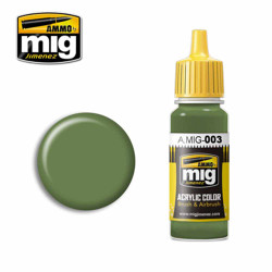 Ammo by MIG RAL 6011 Resedagrün Acrylic waterbased colour 17ml A.MIG-003