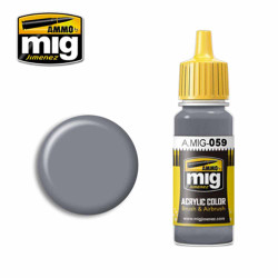 Ammo by MIG Grey Acrylic waterbased colour 17ml A.MIG-059