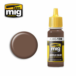 Ammo by MIG Reddish Earth Acrylic waterbased colour 17ml A.MIG-139