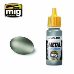 Ammo by MIG Steel Acrylic waterbased colour 17ml A.MIG-191