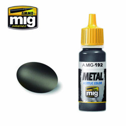 Ammo by MIG Polished Metal Acrylic waterbased colour 17ml A.MIG-192