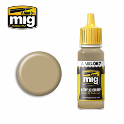 Ammo by MIG Light Sand Grey Acrylic waterbased colour 17ml A.MIG-067
