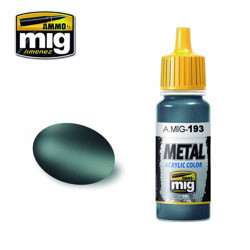 Ammo by MIG Bluish Titanium Acrylic waterbased colour 17ml A.MIG-193