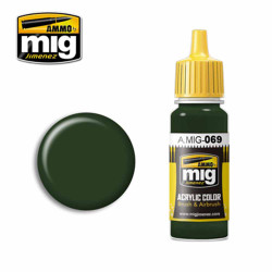 Ammo by MIG Blue Green Acrylic waterbased colour 17ml A.MIG-069