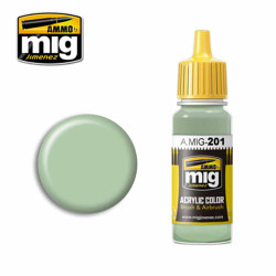 Ammo by MIG FS 34424 Light Gray Green Acrylic waterbased colour 17ml A.MIG-201