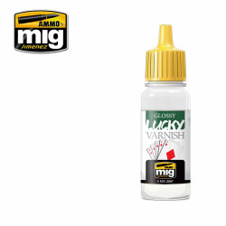 Ammo by MIG Glossy Lucky Varnish Acrylic Professional Varnish 17ml A.MIG-2057