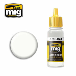 Ammo by MIG Washable White Camo Acrylic waterbased colour 17ml A.MIG-024