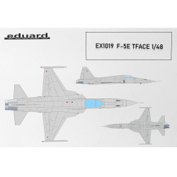 Eduard EX1019 Northrop F-5E TFace Canopy Mask & Wheel Disk 1:48 Model Kit