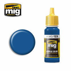 Ammo by MIG Marine Blue Acrylic waterbased colour 17ml A.MIG-123