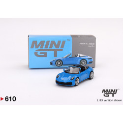 MiniGT Porsche 911 Targa 4S Shark Blue 1:64 Diecast Model MGT00610-R