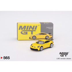 MiniGT Porsche 911 (992) GT3 Racing Yellow 1:64 Diecast Model MGT00565-R