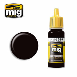 Ammo by MIG Dark Tracks Acrylic waterbased colour 17ml A.MIG-035