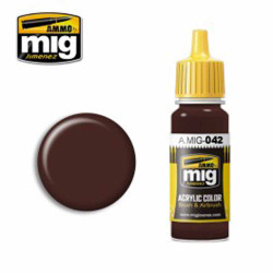 Ammo by MIG Old Rust Acrylic waterbased colour 17ml A.MIG-042