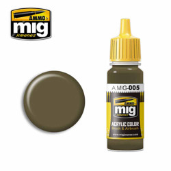 Ammo by MIG RAL 7008 Graugrün Acrylic waterbased colour 17ml A.MIG-005