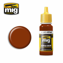 Ammo by MIG RAL 8012 Rotbraun Acrylic waterbased colour 17ml A.MIG-014