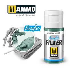 Ammo by MIG Acrylic Filter Turquoise High quality Acrylic Filter 15ml A.MIG-809