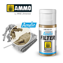 Ammo by MIG Acrylic Filter Tan High quality Acrylic Filter 15ml A.MIG-824